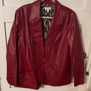 Denim&Co Women's Red Blazer